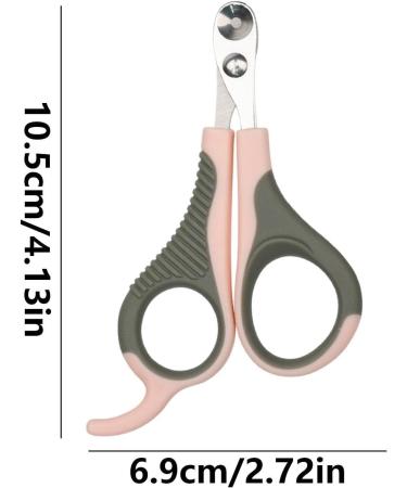 Dog Nail Clippers Avoid Overcutting Pet Non-slip Handles Pet Supplies Nail Clippers for Small Dogs Nail Clippers for Small A Grey Pink - Buy Online on GoSupps.com