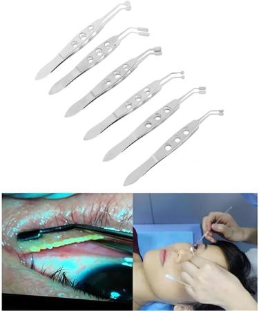 dijiusidy Eyelid Precision Tweezers Eye Clogging Removal Cleaning Clamps Portable Facial Tools with Non-Slip Handle Cosmetics Salon Small Rectangle Tip - Buy Online on GoSupps.com