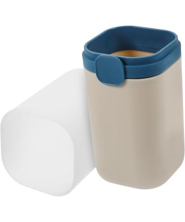 Minkissy Portable Toothbrush Holder Set - 4 Travel Cups & Cases | Compact Bathroom Storage | Blue Toothbrush Containers 20x6.5cm - Buy Online on GoSupps.com