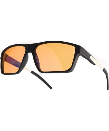 Horus X Blue Light Filter Glasses for Men & Women | Anti-Glare Gaming Glasses | Reduce Eye Fatigue | Revolution Black - Buy Online on GoSupps.com