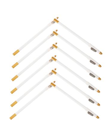 DECHOUS Lot de 12 Crayons Sourcils Blancs pour Femmes Taille-Crayon Int gr Bois Naturel Crayon Eyeliner et Lip Liner Maquillage Pr cis Longue Tenue Usage Quotidien et