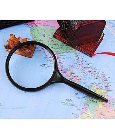 Magnifying Glasses Educational Hobby Magnifiers Light Weight Magnifying Glass Classic Shape Scratch-Resistant Handle 100Mm Large Size Lens Suitable for Reading Comfortable Anniversary - Buy Online on GoSupps.com