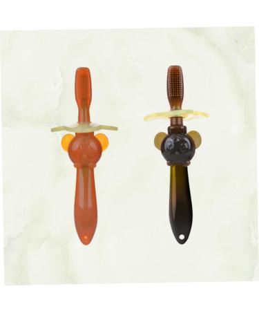 Buy Healvian 2-in-1 Baby Toothbrush for Toddlers | Soft Bristles & Fun Design for Kids - Buy Online on GoSupps.com