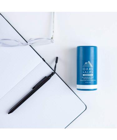 Oars + Alps Natural Deodorant - Aluminum Free, Unscented, Prebiotic Formula for Men & Women | 2.6 Oz - Buy Online on GoSupps.com