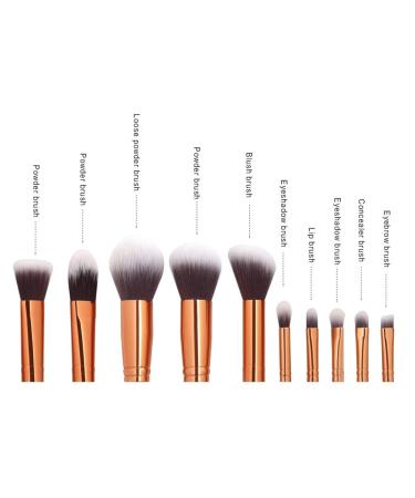 10-Piece Cocohot Marble Makeup Brush Set - Professional Eyeliner Foundation & Blending Brushes for All Skill Levels | International Shipping Available - Buy Online on GoSupps.com
