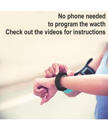 eSeasonGear VB80 8 Alarm Vibrating Watch | Medication Reminder | Blue | Small 4.5-7.5 / Large 6.5-8.5 - Buy Online on GoSupps.com