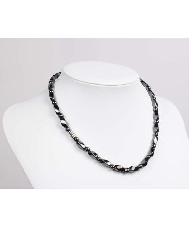 Unisex Natural Magnetic Hematite Necklace - Relieve Fatigue & Enhance Wellness - 21.6 inch (55cm - Buy Online on GoSupps.com