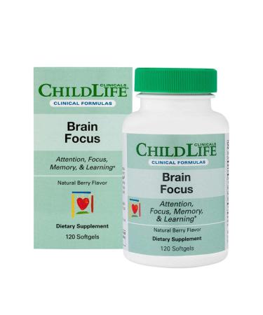 Childlife Clinicals Brain Focus Natural Berry 120 Softgels