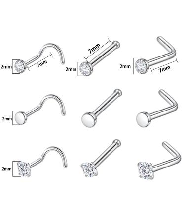 Tustrion 80PCS Stainless Steel Nose Piercing Kit | 12G 14G 16G Needles for Ear, Cartilage, Tragus, Septum, Lip, Eyebrow | Body Piercing Jewelry Set - Buy Online on GoSupps.com