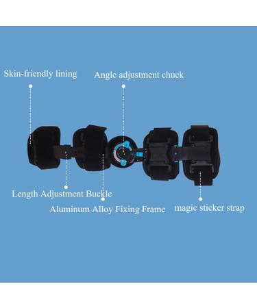 Stabilization Knee Joint Brace Knee Joint Fixation Bracket Precision Chuck Design Angle -10 To 120 Adjustable Aluminum Alloy Bracket Non-slip Liner For Joint Pain Sports - Buy Online on GoSupps.com