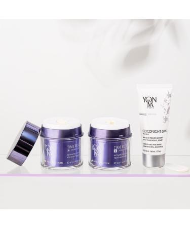 Yon-Ka Glyconight 10% Night Mask Peel 50ml | Triple Effectiveness With 10% Pure Glycolic | Anti-Ageing New Skin Effect Radiance | Dermatologically Proven Results ! 98% Natural Origin - Buy Online on GoSupps.com