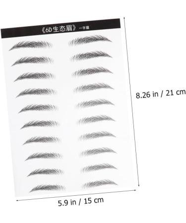 MAGICLULU 4 Sheets Pairs Eyebrow Sticker Eyebrow Makeup Tools Brow Tatoo Simulation Eyebrow 6d Disposable - Buy Online on GoSupps.com