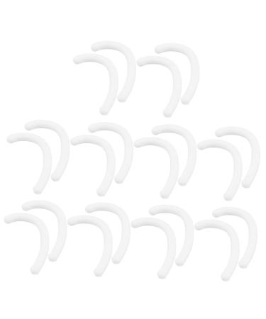 Gatuida 10 pair of anti-Snag ear bruke soft ear loop cover mouth protection ear hook mask mask mask earplugs masking hook tab facial mask ear protection paired hook rubber white 10x3cm