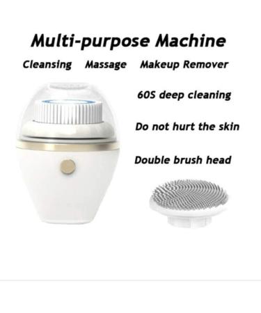 DULASP Facial Cleansing Brush Electric Exfoliating Spin Cleanser Waterproof Deep Cleaning Face Pore Cleaner for Removing Blackhead Massaging - Buy Online on GoSupps.com