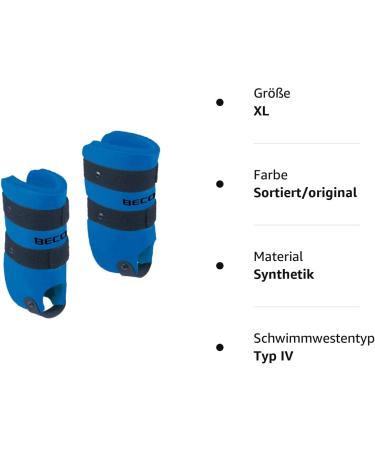 Beco Leg Floats Pair - XL Blue Buoyancy Aids for Aqua Jogging & Training | International Shipping Available - Buy Online on GoSupps.com