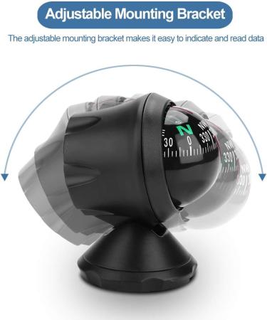 Yosoo Boat Compass - Digital Navigation Explorer for Cars Trucks & Marine Use | Accurate Dashboard Compass - Buy Online on GoSupps.com