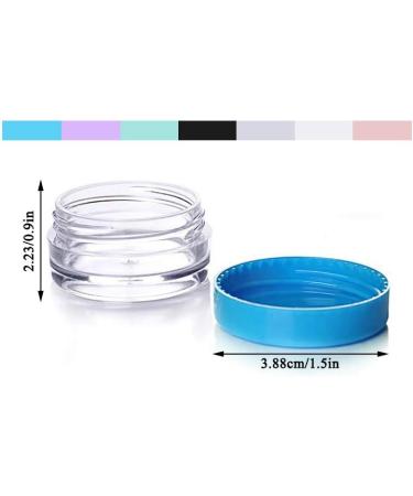 Pudsern 105-Piece 10g Cosmetic Sample Container Set - Empty Round Plastic Jars for Creams Nail Polish Lip Balm & Makeup Storage - 7 Color Options - Buy Online on GoSupps.com