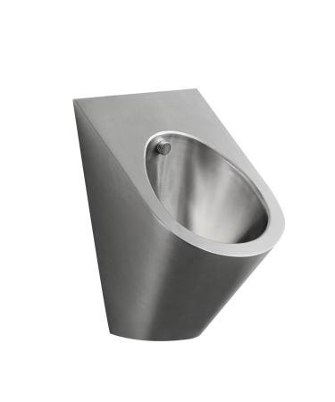L-ROM Stainless Steel Men's Urinal Smart Contact-Free Wall-Mounted Urinal Anti-Clogging Flush Toilet Anti-Overflow Vertical Urinal with Automatic Flush Valve Used in