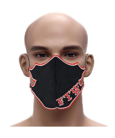 FTW Biker Rocker Mask Reusable mouth and nose protectionEmbroidery washable at 60