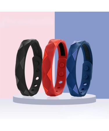Redup Far Infrared Anion Wrist Strap | Waterproof Anti-Static Silicone Sports Bracelet (Blue) | Men and Women's Anion Bracelet - Buy Online on GoSupps.com