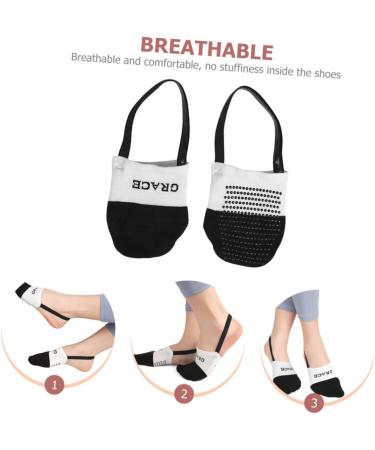 Shop NOLITOY Grippy Yoga Socks - Half Palm & Forefoot Pads for Men & Women | Absorb Sweat & Enhance Performance - Buy Online on GoSupps.com