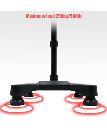 Lightweight Adjustable Quad Cane Blue Walking Stick with The LED Light Balancing Mobility Aid for Men Women Seniors Comfortable Handle Star of Light - Buy Online on GoSupps.com