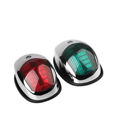 Sebnux Boat Navigation Light, Marine Navigation Lights, Bow Light for Boats Led. Ideal for Pontoon and Small Boat (Plated Silver) - Buy Online on GoSupps.com