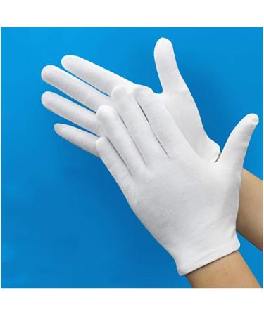 White Cotton Work Gloves for Dry Hands - Inspecting, Handling Film, Cleaning Tools - Size M - Buy Online on GoSupps.com