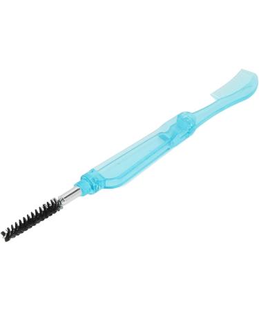Eyelash Comb Tools Eyelash Brush Plastic Eyebrow Comb 2 Use for Makeup (Blue) - Buy Online on GoSupps.com