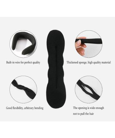 4 PCS Hair Magic Bun Maker Foam Sponge | Strong, Flexible & Reusable Bun Twister | Perfect for Updo's, Ballet Buns, French Twist & Waves | Hair Accessories - Buy Online on GoSupps.com