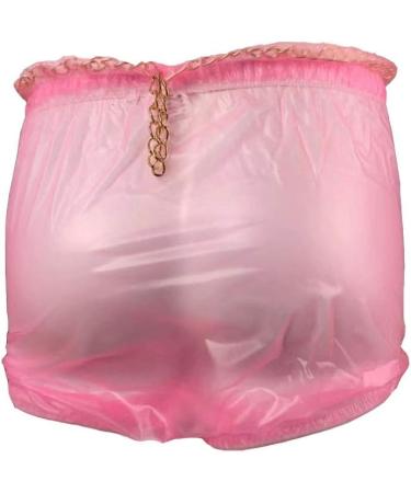 Haian ABDL XXL Transparent Pink Locking Plastic Pants - Pull-On Design - Buy Online on GoSupps.com