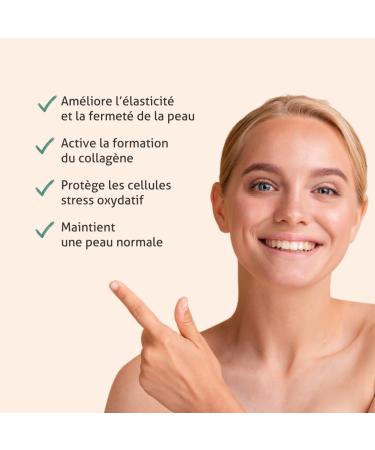 Blanc Bresson - Hyaluronic Acid - Skin Elasticity - Plumping - Anti Age and Anti Wrinkles - Hyaluronic Acid Collagen Vitamin C and E - 1 Month Care - 60 Capsules - Made in France - Buy Online on GoSupps.com