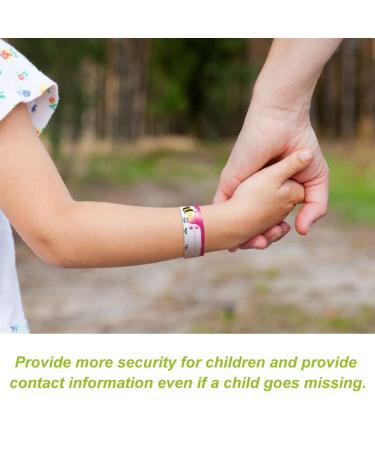Emergency Bracelets for Children - 8PC Safety & ID Bracelet Set for Toddlers & Young Girls | SOS Name Bracelets - Buy Online on GoSupps.com