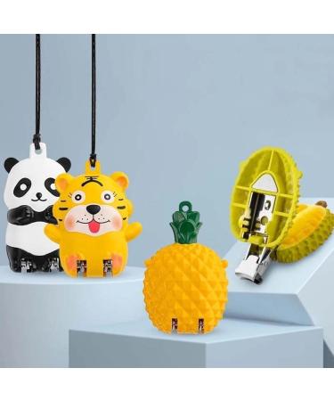 Keychain Keychain Wristlet Pretty Keychain car Key Chain Cartoon Mini Foldable Nail Clippers Creative Strawberry Panda Tiger Nail Cutter Stainless Steel Nail and Toenail Clippers with Keychain(A1) - Buy Online on GoSupps.com