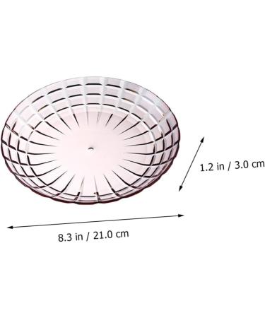 PRETYZOOM Home Fruit Tray 4pcs Snack Dried Multifunction Plates Fruits Small Household Candy Fruit Style European Trays Home 21X21CM Yellow - Buy Online on GoSupps.com