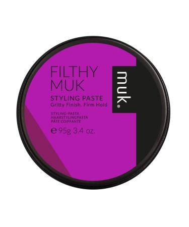 MUK. Haircare Filthy Gritty Finish Styling Paste  Hair Product  Hair Paste For Men  Firm Hold  Gritty Finish  Medium Shine - 3.4oz