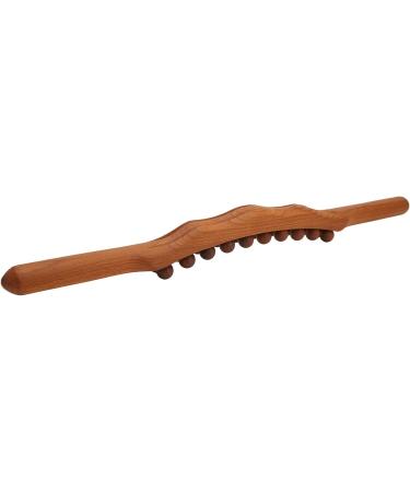 Buy Wooden Massage Stick with 20 Beads - Ergonomic Full Body Trigger Point Relaxation Tool - Buy Online on GoSupps.com