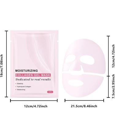 Pink Masque Collagen Facial Korean Skincare Coreen Masque Collagen Pink Mask Collagen Korean Facial Mask Pore Care Moisturizing And Evens Skin Tone Korean Skincare (4PC) - Buy Online on GoSupps.com