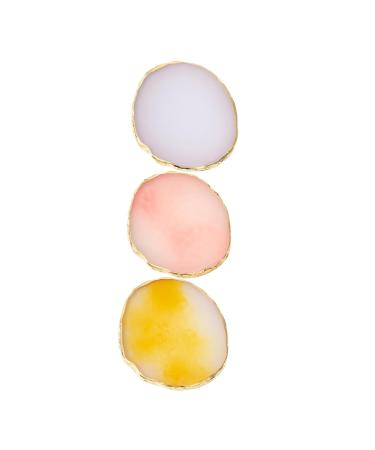 Veemoon 3 Pi ces Palette de M lange R sine pour Nail Art Bord Dor l gant Surface pour Pr cision Pigment Palette Portable pour Mixage Vernis DIY