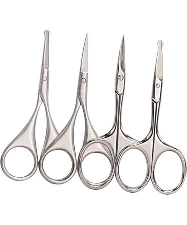 Balacoo 6 Pcs Eyelash & Hair Trimmer Set for Men - Safe Straight Tip Scissors for Eyebrows & Nose Hair - 9.2x4.5cm - Buy Online on GoSupps.com