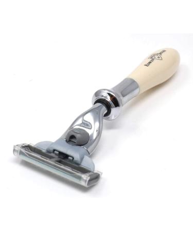 Edwin Jagger Plaza Black Marble Handle for Gillette Mach3 - Luxury Shaving Accessory - Buy Online on GoSupps.com