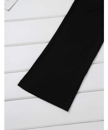 Kids Boys Black Flared Dance Pants - Size 12 | Jazz Latin Activewear Trousers - Buy Online on GoSupps.com