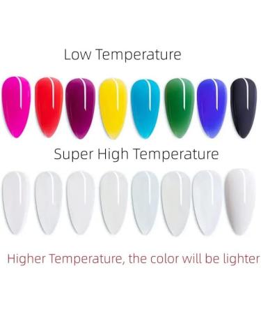MKNZOME 15ml Poly Nail Gel Kit 8 Colors Builder Nail Gel Nail Polish Sets Glitter Nail Polish Temperature Color Changing Acrylic Extension for Starter DIY Salon Design Gifts for Women #023 - Buy Online on GoSupps.com