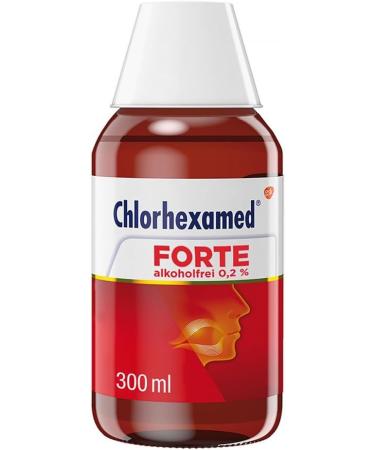 Chlorhexamed Forte Non-Alcoholic Mouthwash 0.2% - Antiseptic Oral Rinse for Gum Inflammation 300 ml | International Shipping Available - Buy Online on GoSupps.com