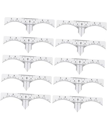 Ipetboom 10pcs Set Microblading Ruler Sticker Scale Ruler Eyebrow Stencil Eyebrow Stickers Make up - Buy Online on GoSupps.com