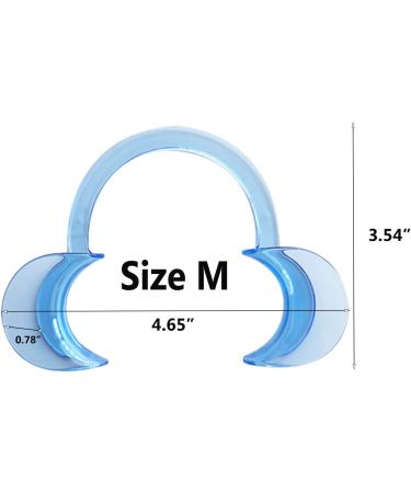 10 Medium C-Shaped Dental Cheek Holders | Tooth Whitening Lip Protectors | Blue - International Shipping Available - Buy Online on GoSupps.com