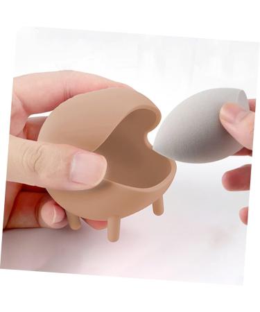 Ipetboom Powder Puff Storage Box Travel Powder Container Beauty Sponge Makeup Sponge Mixer Stand Sponge Silicone Makeup Sponge Makeup Powder Puff Silica Gel Supplies Egg - Buy Online on GoSupps.com