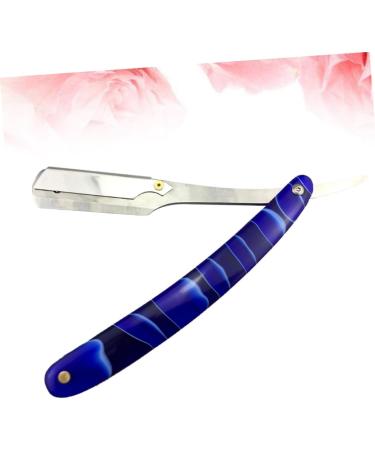 Minkissy Men's Handheld Razor - Mother-of-Pearl Hair Clip & Metal Shaving Knife for Perfect Beard Grooming - Buy Online on GoSupps.com