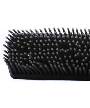 Pet Hair Removal Brush - Silicone Tool for Cleaning & Grooming Cats & Dogs - Lint & Debris Remover - Black & Red (Red) - Buy Online on GoSupps.com