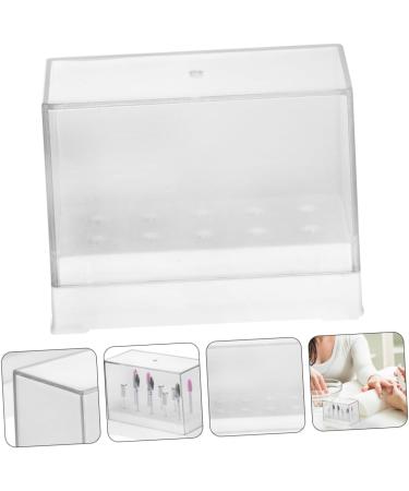 Ipetboom Multifunctional Storage Box 1pc Grinding Head Storage Box White Manicure Grinder Plastic Multi Functional Storage Box - Buy Online on GoSupps.com